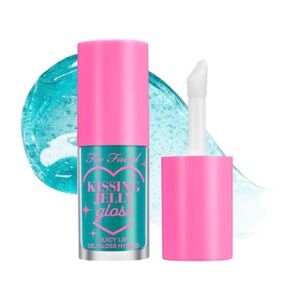 TOO FACED Kissing Jelly Gloss Juicy Lip Oil in ‘SWEET COTTON CANDY’ - .15 oz NIB